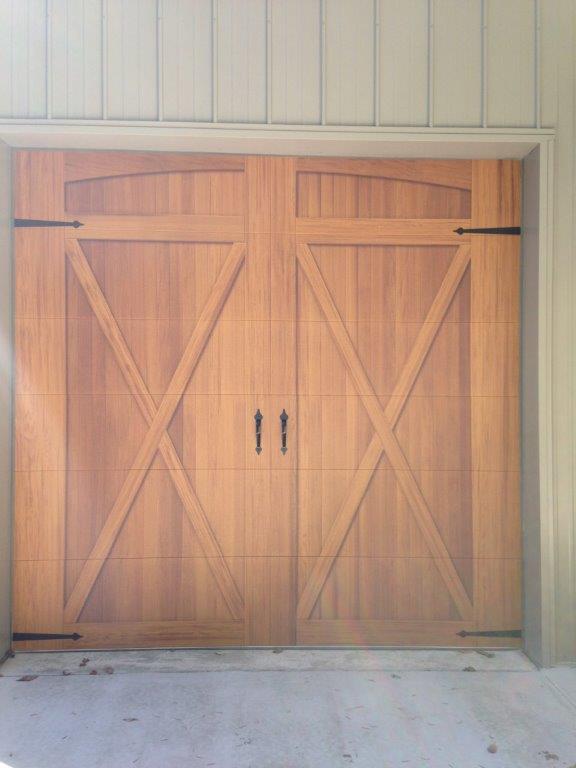 Carriage Garage Door With Farmhouse Design — Sherwood, AR — Harmon Overhead Door