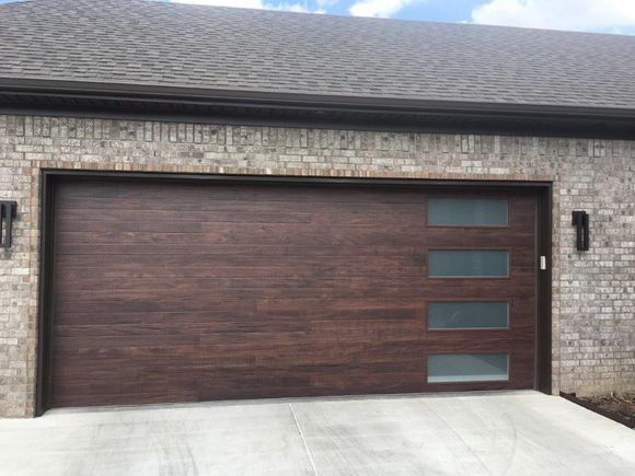 Garage Door With Glass Panel — Sherwood, AR — Harmon Overhead Door