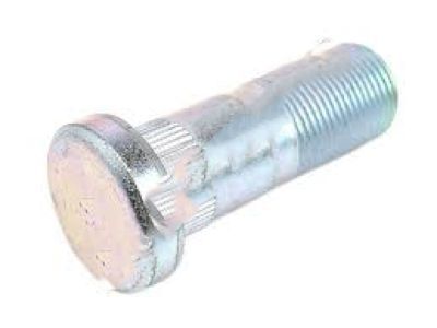 A close up of a bolt on a white background.