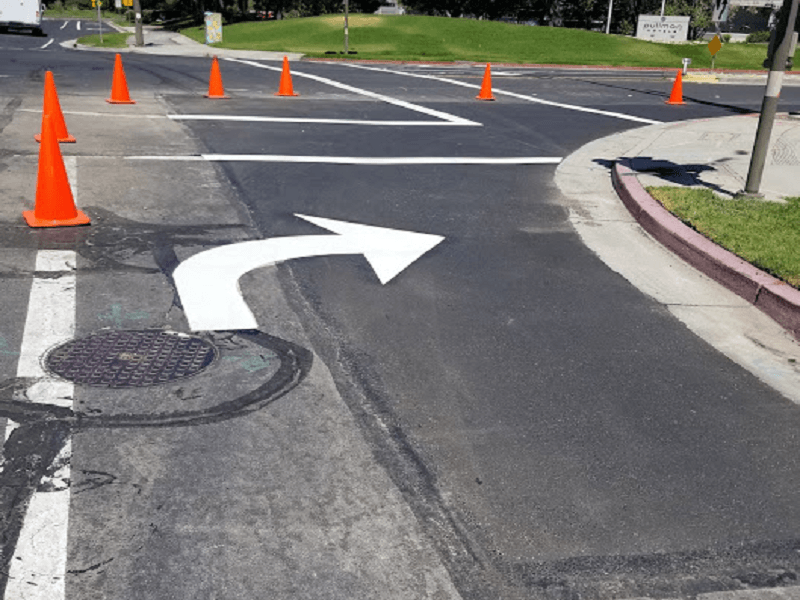 Work on Road Marking — San Jose, CA — Linear Tech Striping