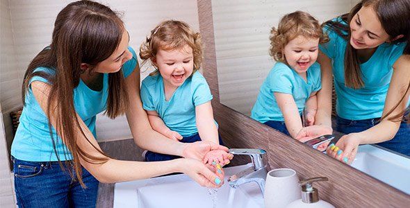 Plumber — Mom Washing Baby Hands in Richmond, VA