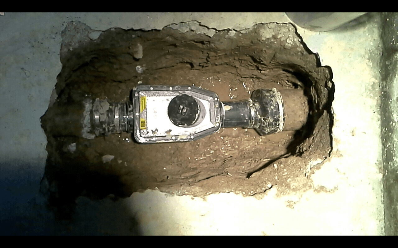 Back water valve installed