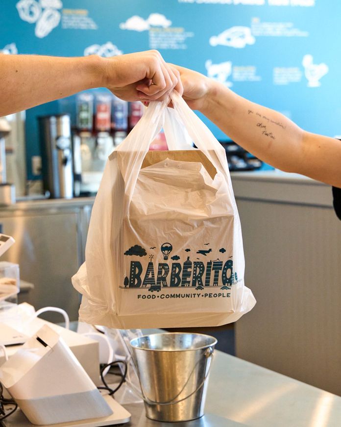 Barberitos takeup bag
