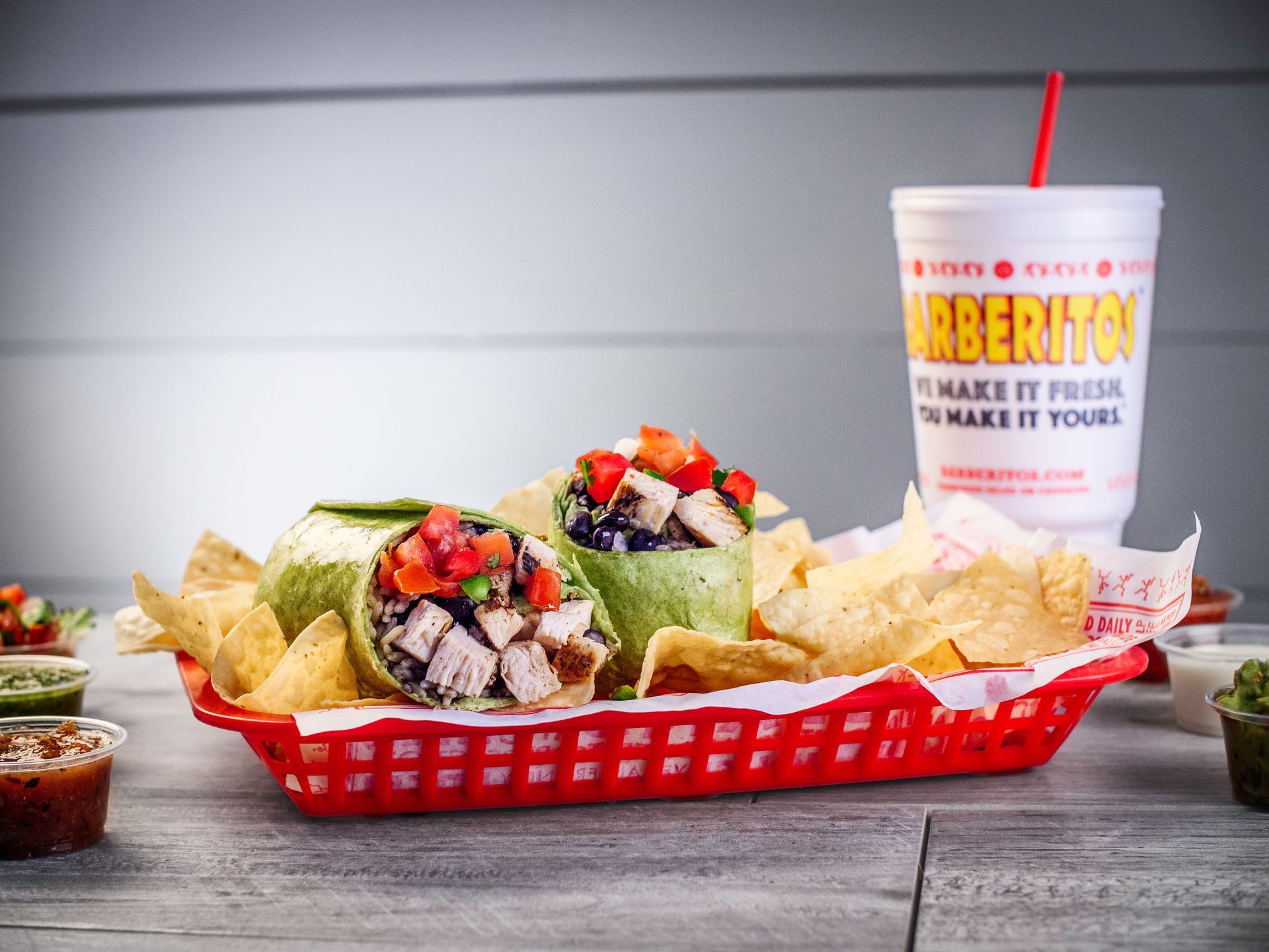 Barberitos The Better Burrito food basket