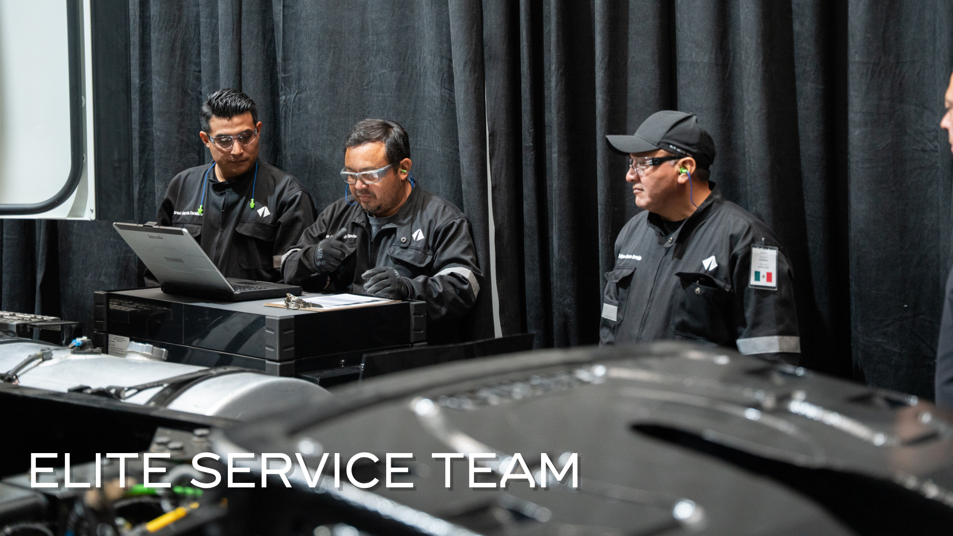 Equipo de tecnicos Amsa en la competencia de elite service team