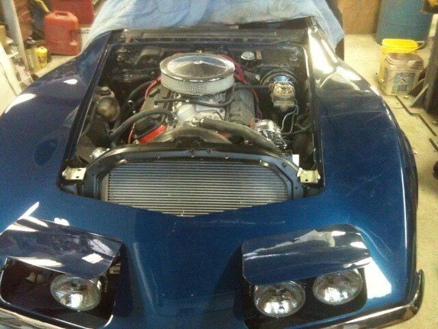 Blue Sports Car - Engine