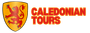 Caledonian Tours Logo Featuring a Scottish Lion Shield 