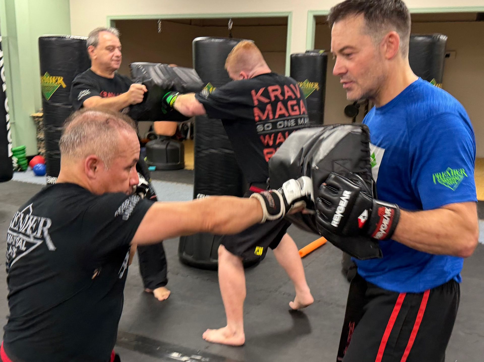 instructor teaching self defense against a gun