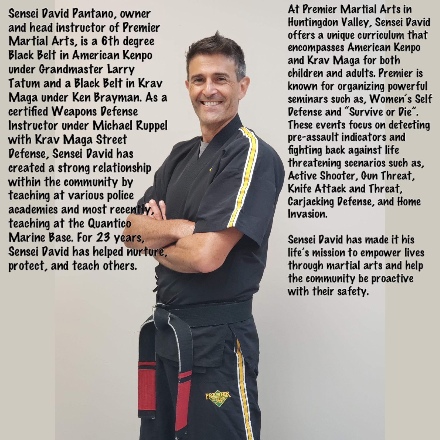 martial arts head instructor for about page