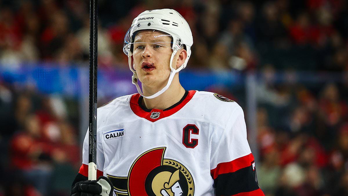 Brady Tkachuk of the Ottawa Senators is a former Boston Knight.