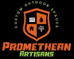 A logo for a company called promethean artisans