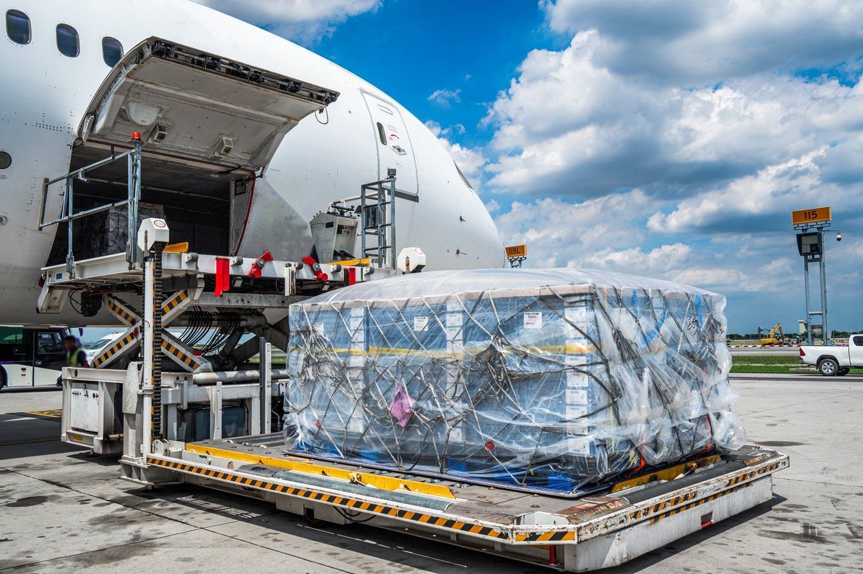 What type of cargo can be exported by air?