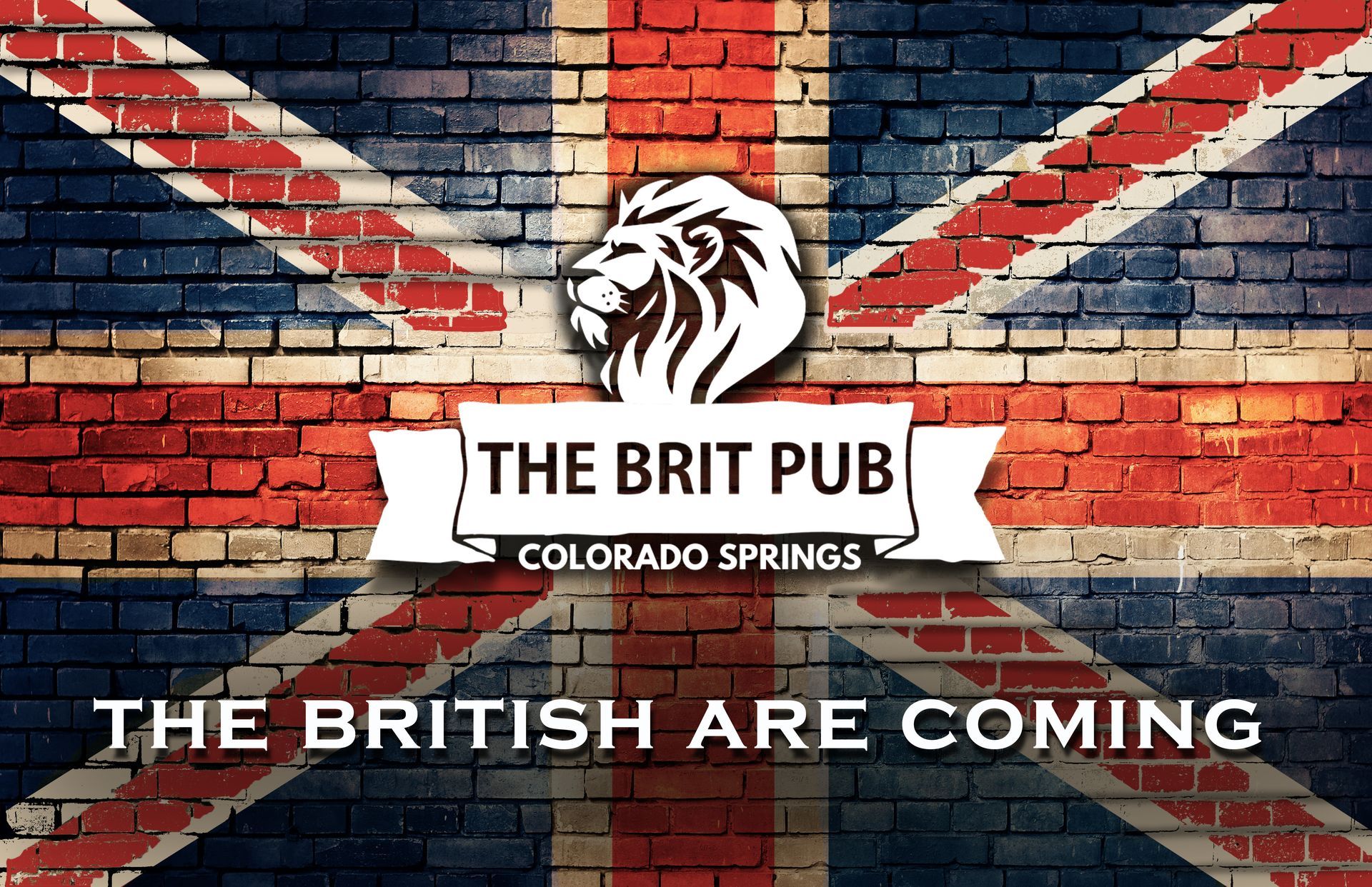 A poster for the brit pub in colorado springs