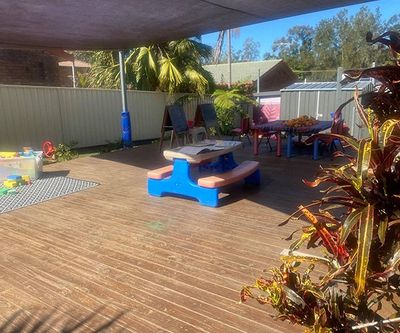 Covered Play Area — Stepping Stones Preschool & Child Care Centre in Urunga, NSW
