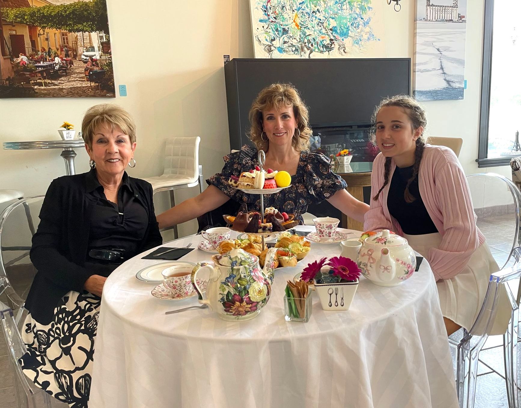 image of ladies having high tea