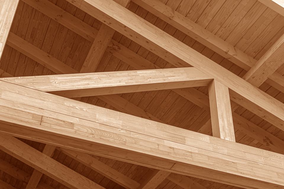 Dettaglio tetto in legno