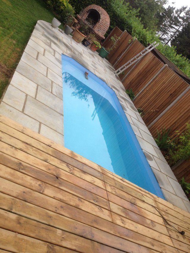 Decking around the pool