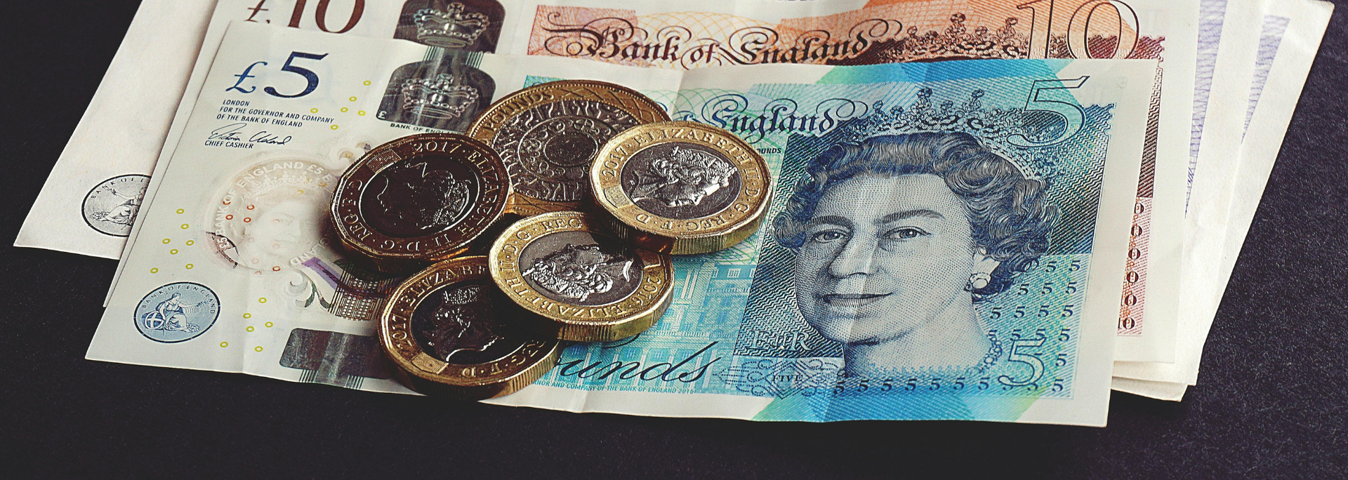 Picture of bank notes. 