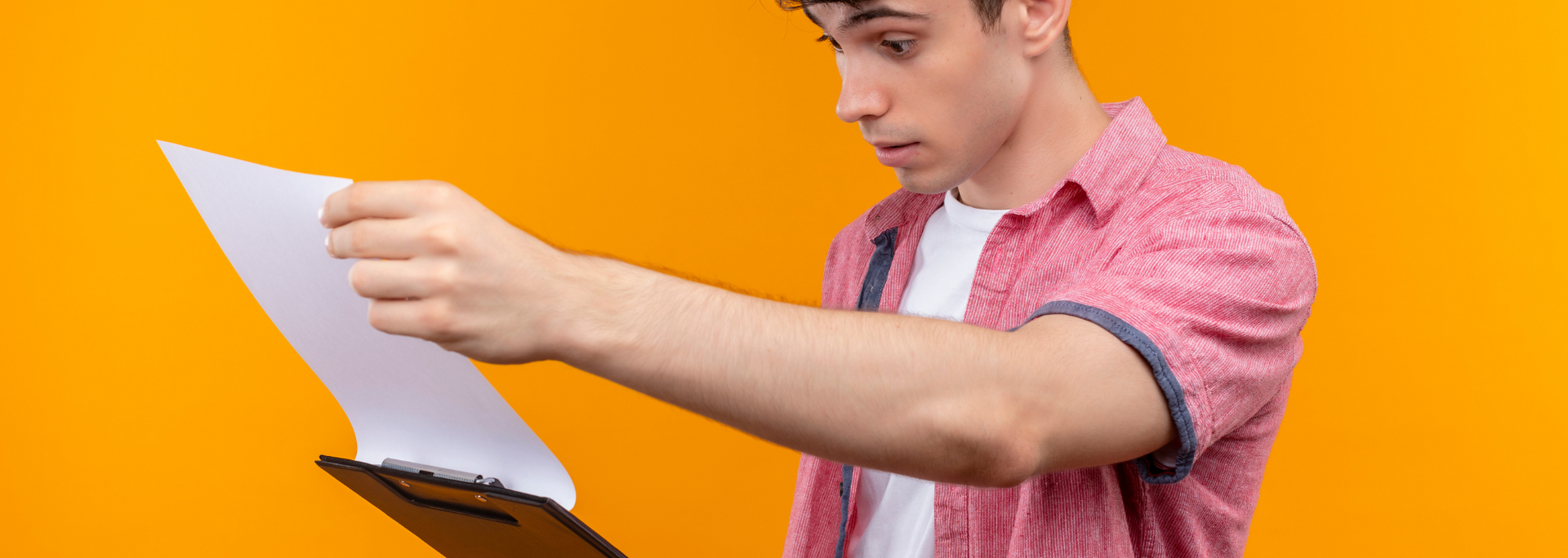 Picture of somebody checking a receipt. Picture of somebody checking a receipt.