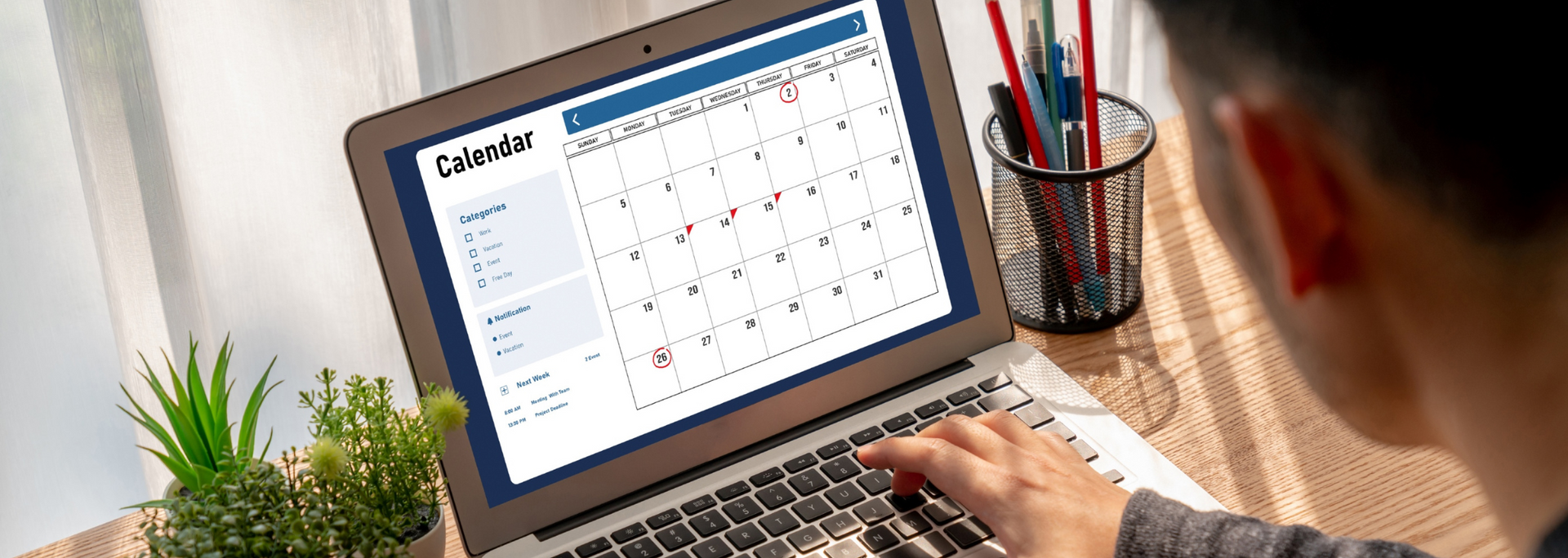 Picture of a calendar.