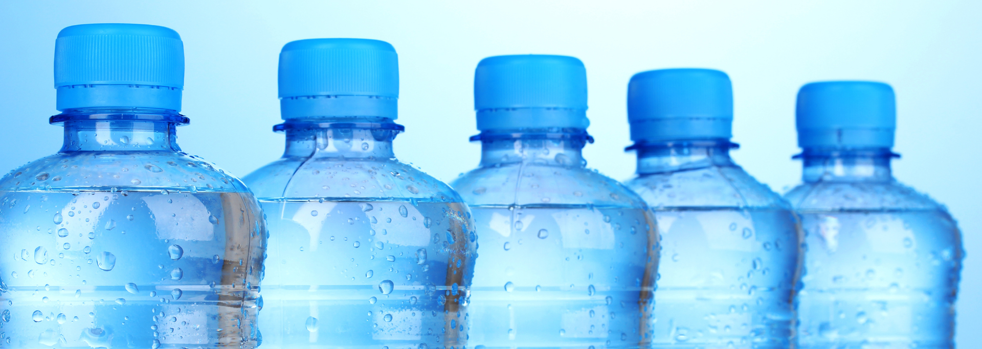Picture of several bottles of water.