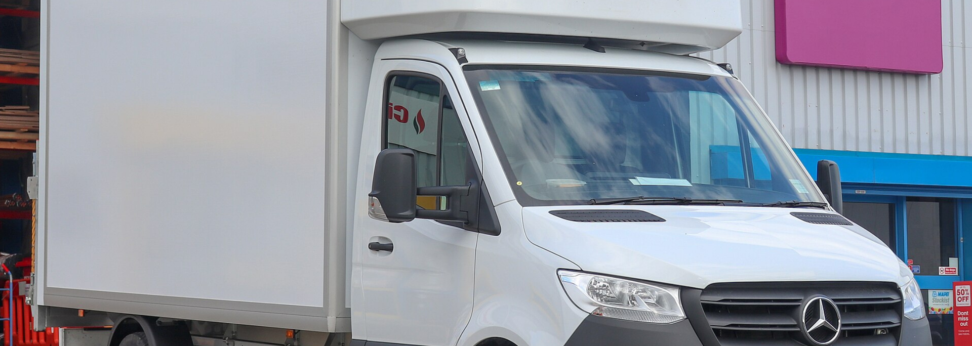 Picture of a Luton Van. 