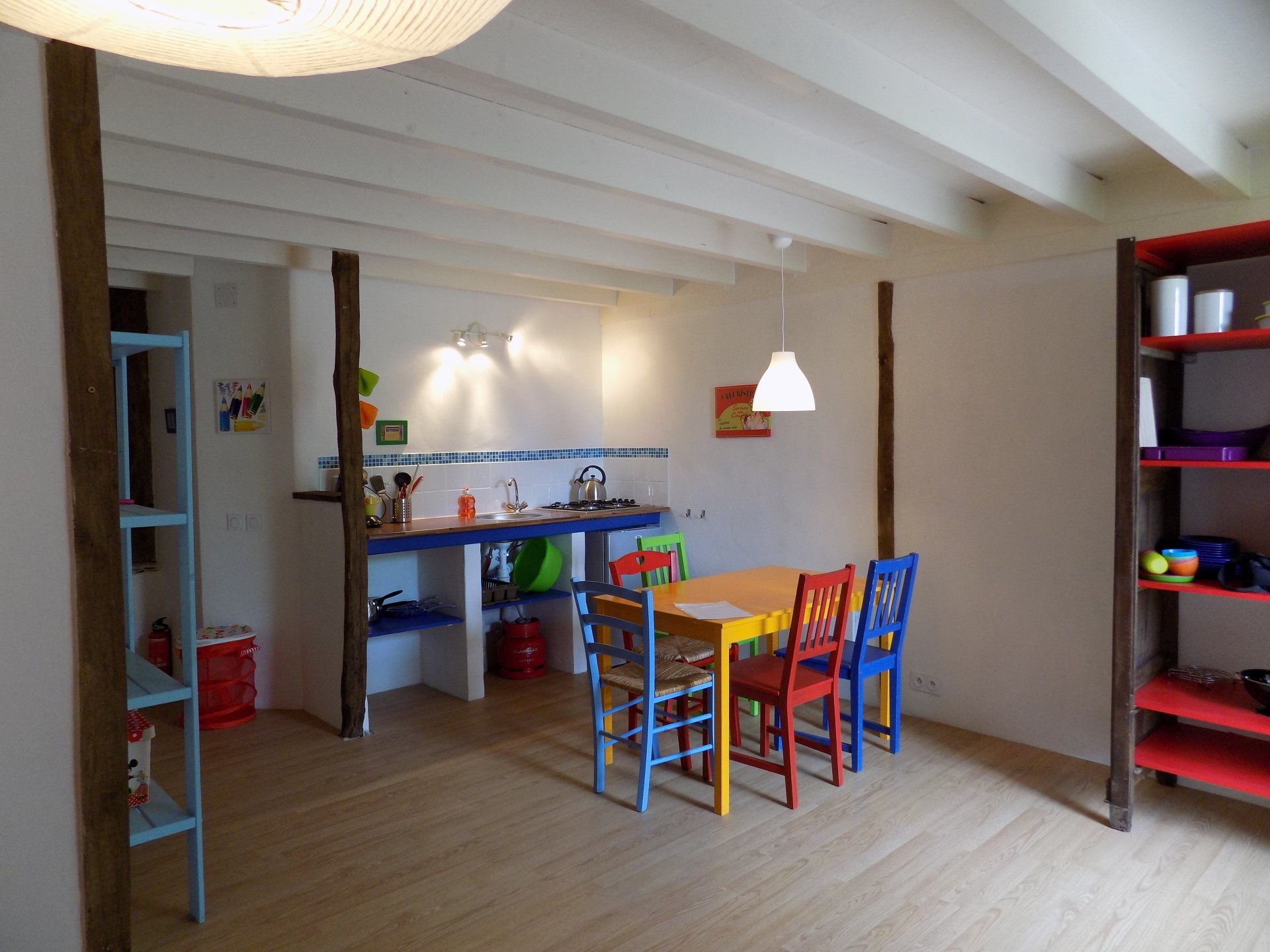 intérieur gîte cuisine