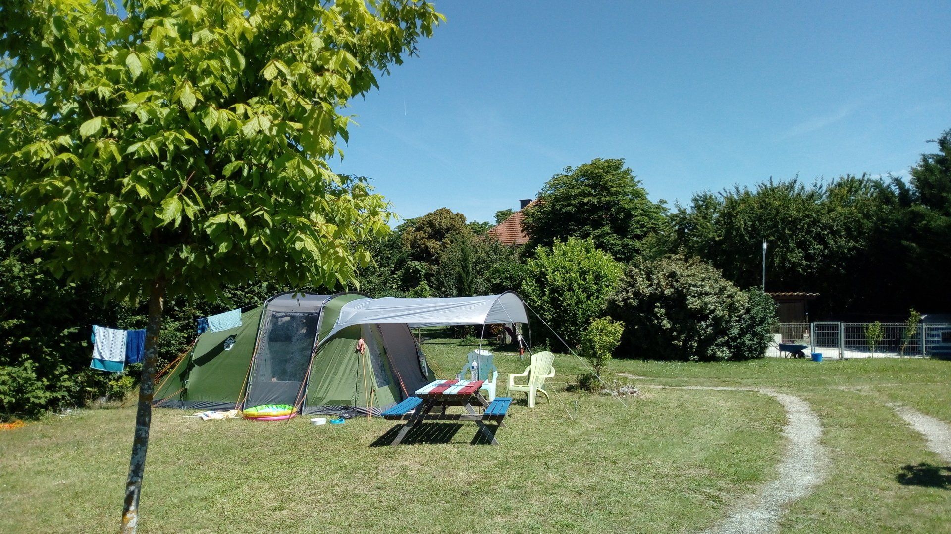 Tent on campsite