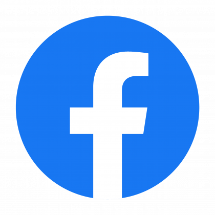 Facebook logo: white 