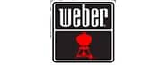 Weber grill logo: black rectangle with