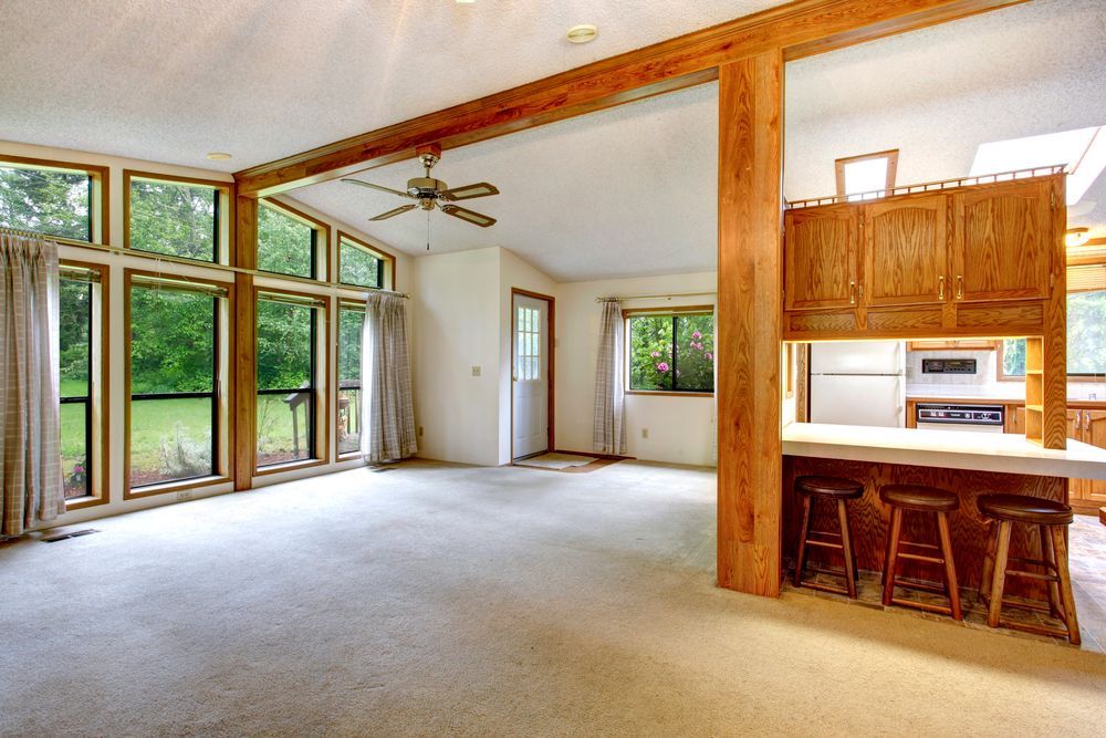 pole barn living room renovation