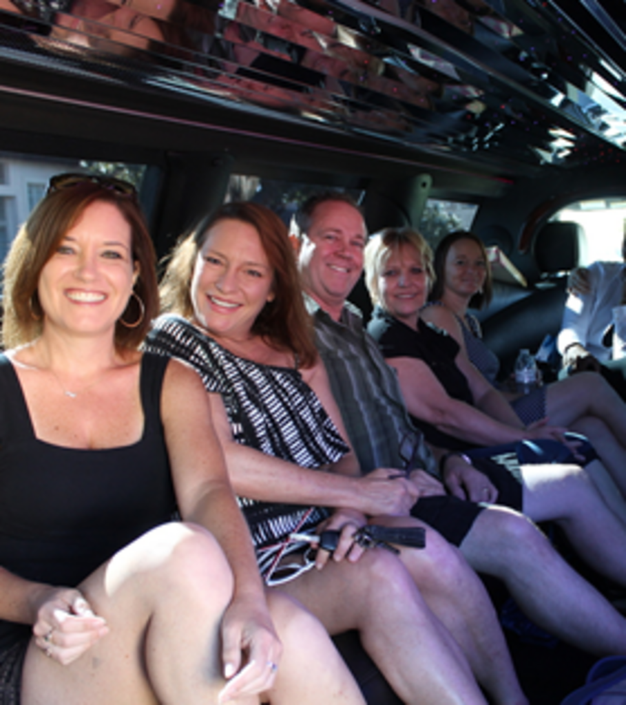 Group Of People Inside The Limousine