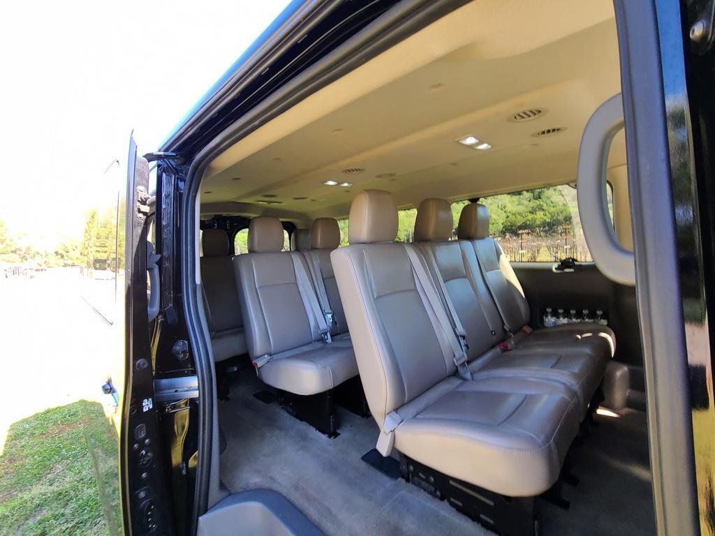 Interior Of A Van With Comfortable Leather Seats