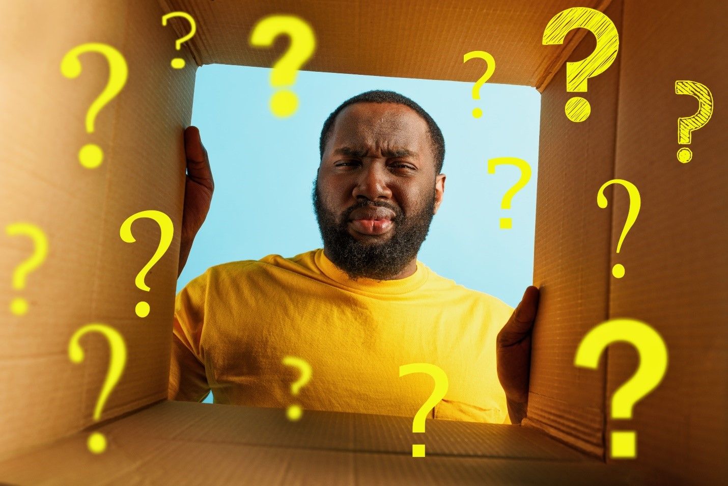 A Guy Checking the Box