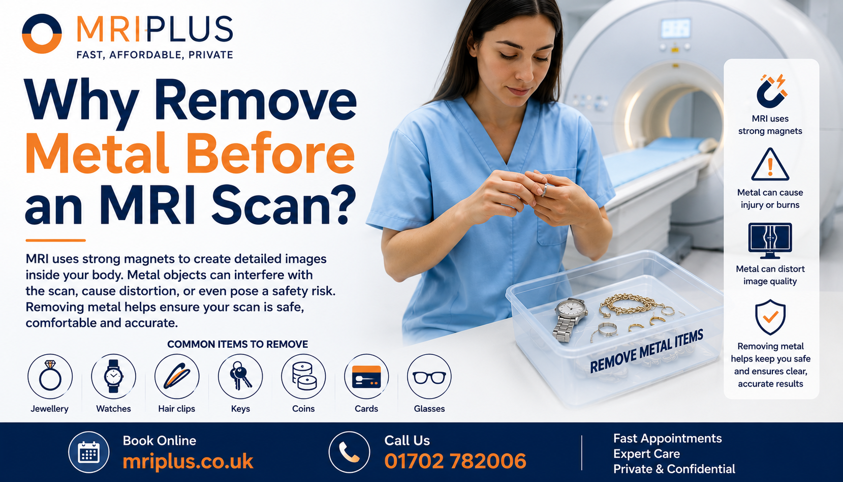 A modern MRI machine in a professional medical setting.