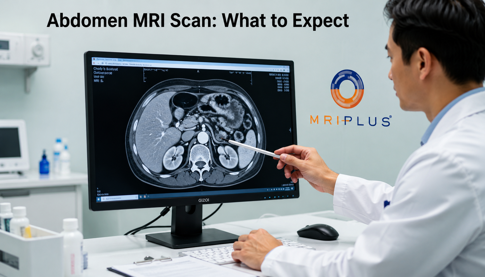 An abdomen MRI scan