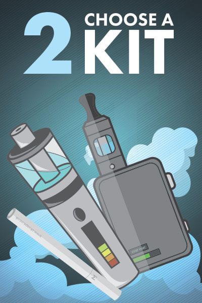 Beginners Guide to Vaping Step 2: Choose a Kit Graphic