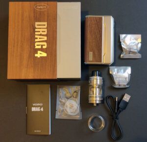 Voopoo Drag 4 Kit Contents
