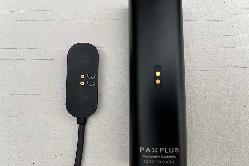PAX Plus Vaporizer Review Charger and Charge Pins
