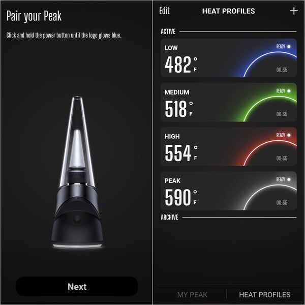 Puffco Peak Pro Review App Screenshot