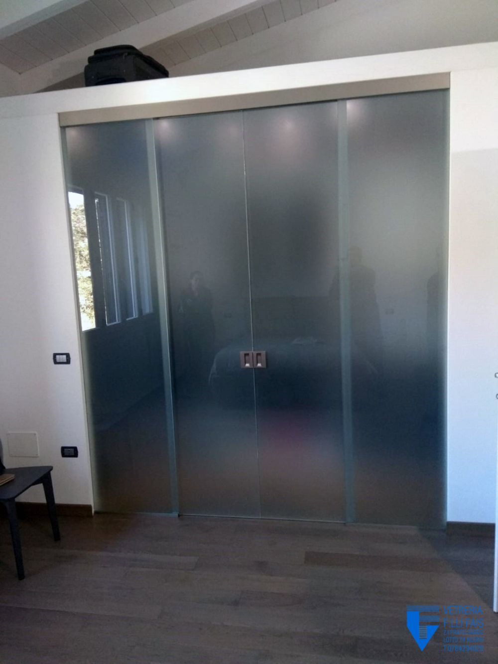 porta divisoria in cristallo