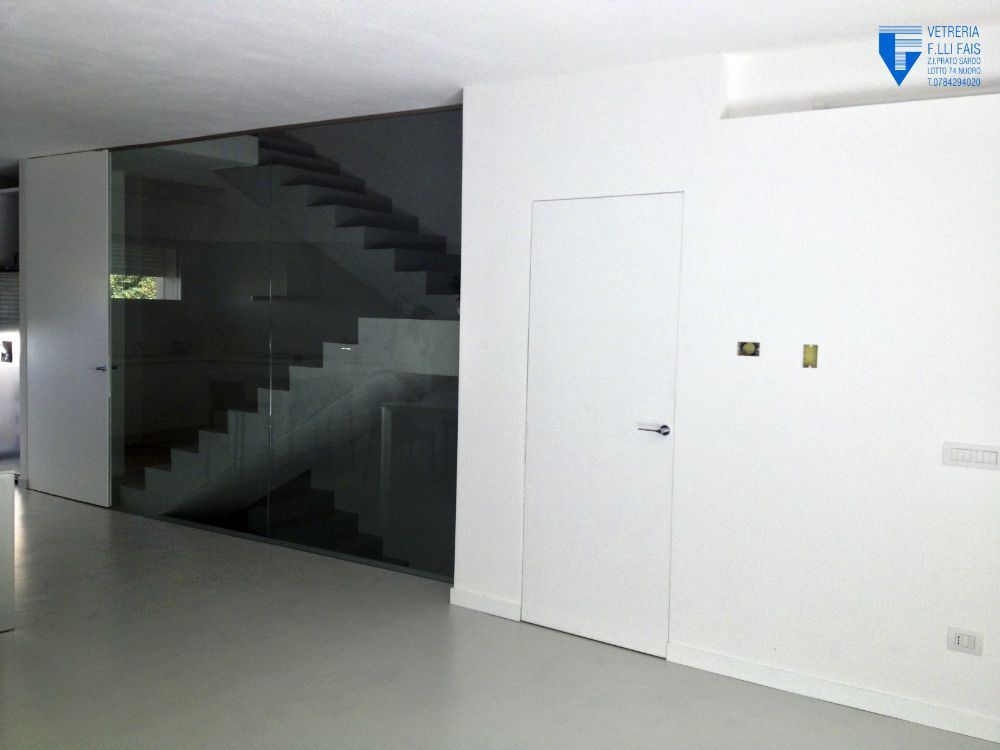 parete di vetro interna