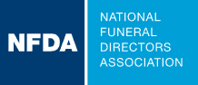 Logo for the National Funeral Directors Association (NFDA) featuring the text 