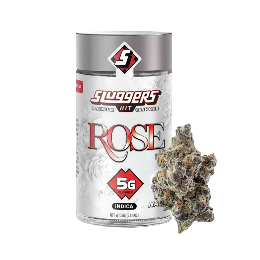 Sluggers Jarred Flower – 5g – Rose (Indica)