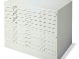 Cassettiere portadisegni in metallo