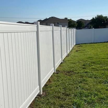 white fence construction Venus tx