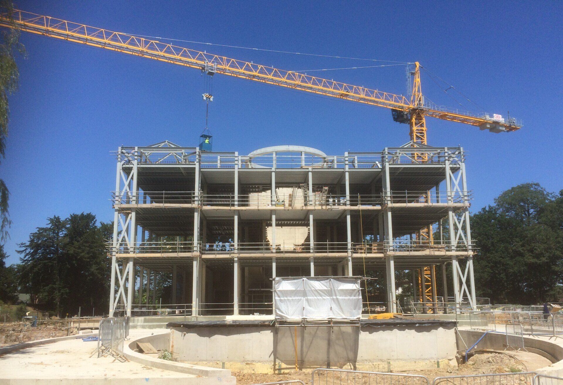 Construction site Beaurepaire House, Basingstoke