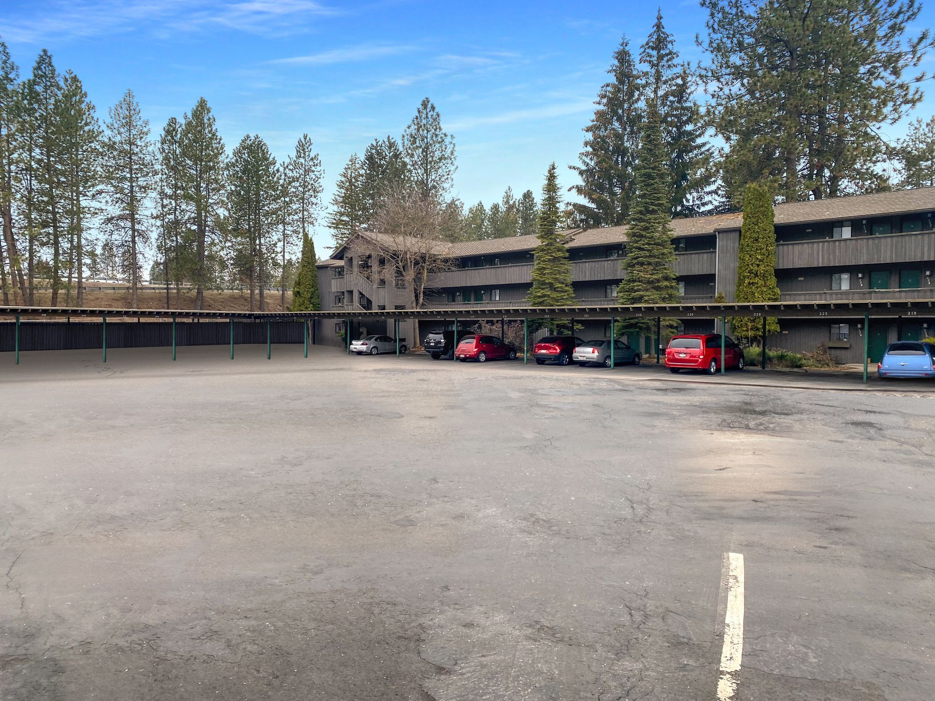 lake villa parking lot