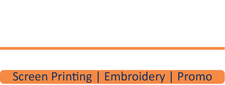 A line that says screen printing embroidery promo on it