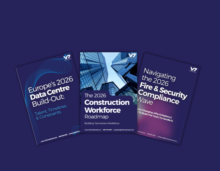 Group picture of V7 Recruitment employees in a marquee  